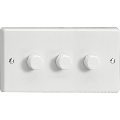 Picture of V-PRO 3 Gang 2-Way Push-On/ Off Rotary LED Dimmer