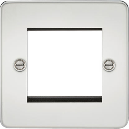 Picture of 2 Gang Modular Faceplate - Polished Chrome