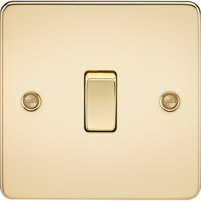 Picture of 10AX 1 Gang 2 Way Switch - Polished Brass