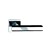 Picture of 1925 Luxury Door Handle Pair Black Wood and Bright Chrome Handle / Bright Chrome Plate
