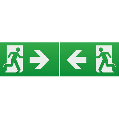 Picture of Running Man Legend (kit of 2) with Left/ Right Facing Arrow for EMEXIT/ EMLREC