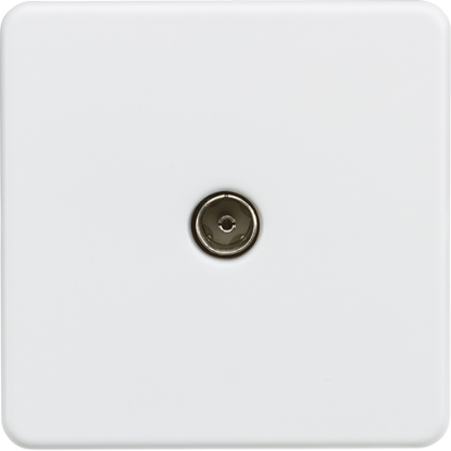 Picture of 1 Gang TV Outlet (Non-Isolated) - Matt White