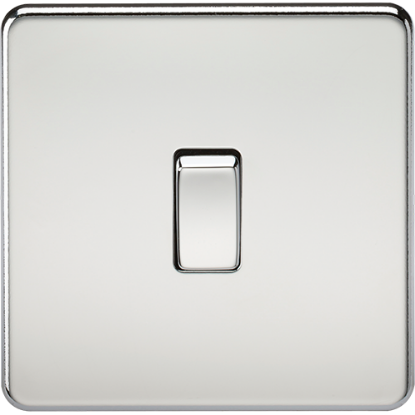 Picture of 10AX 1 Gang 2 Way Switch - Polished Chrome