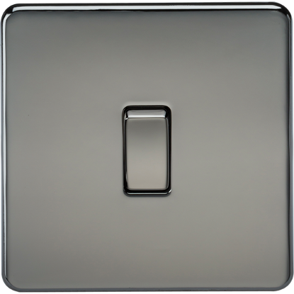 Picture of 10AX 1 Gang 2-way Switch - Black Nickel