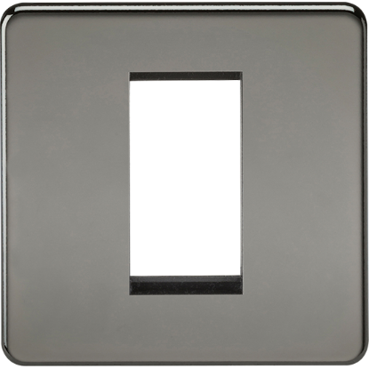 Picture of 1 Gang Modular Faceplate - Black Nickel 