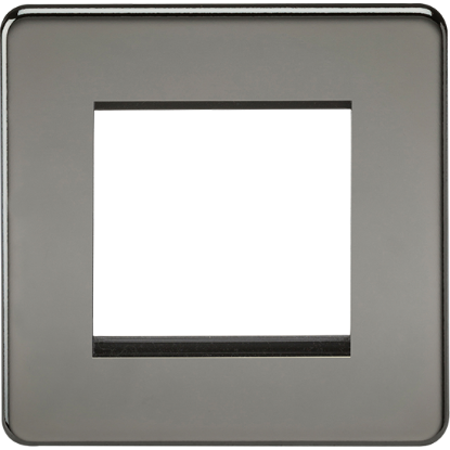 Picture of 2 Gang Modular Faceplate - Black Nickel 