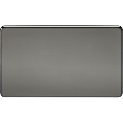Picture of 2 Gang Blanking Plate - Black Nickel 