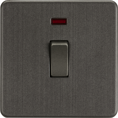 Picture of 20A 1 Gang Double Pole Switch with Neon - Smoked Bronze