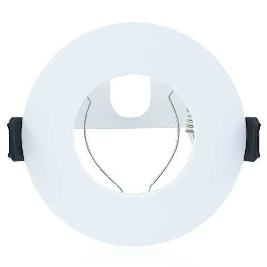 Picture of Evofire Fire Rated Downlight 70mm Cutout IP65 White Round + GU10 Holder & Insulation Guard - Pack of 3