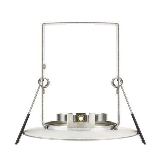 Picture of Evofire Fire Rated Downlight 70mm Cutout IP65 Satin Nickel Round + GU10 Holder & Insulation Guard - Pack of 3