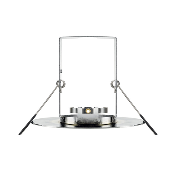 Picture of Evofire Fire Rated Downlight 70-100mm Cutout IP65 Polished Chrome Round + GU10 Holder & Insulation Guard